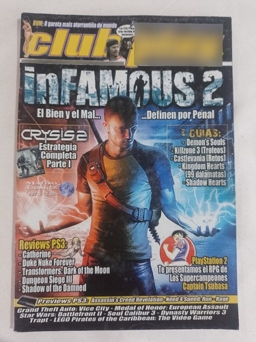 Revista Club Play 87 Infamous 2 Demon´s Souls Killzone 3 