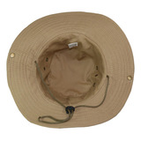 Sombrero Australiano Gabardina De Algodón Color: Caqui.
