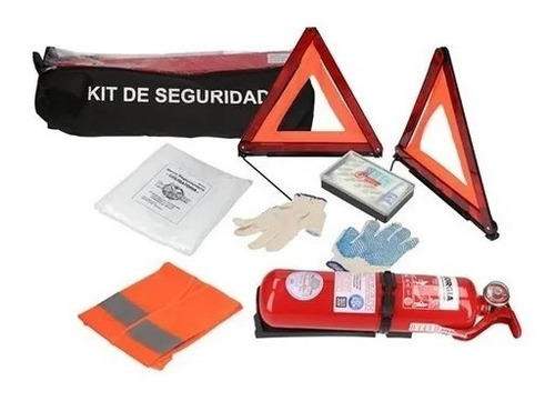 Kit Seguridad Vehicular 7 En 1 Balizas Matafuego Chaleco