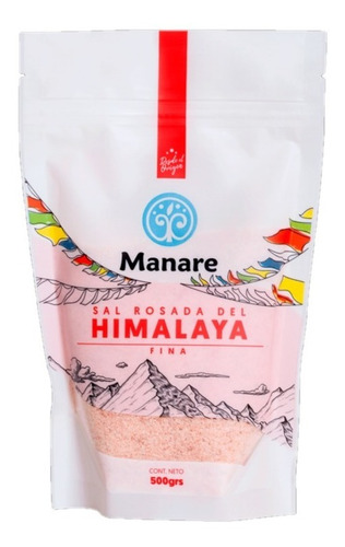 Sal Rosada Fina Del Himalaya 500g - Manare