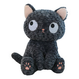 Muñeco De Peluche Con Forma De Gato Negro, Almohada For Sofá