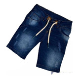 Bermuda Jean Para Niño Con Bolsillos