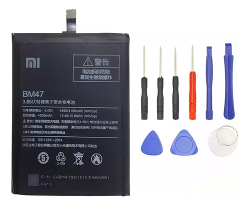 Bateria P/ Xiaomi Redmi 3 Pro 3s 3x 4x Prim Black Bm47