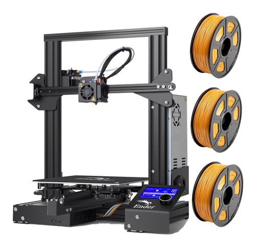 Impresora 3d Creality Ender 3 + 3 Kg De Fil. Pla + Pagos