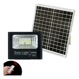 Refletor Solar De Led 200w A Bateria Para Casa Jardim Praia