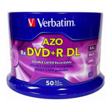 50pk Dvd+r Dl Verbatim Dual Layer Virgen 8.5 Gb, Doble Capa