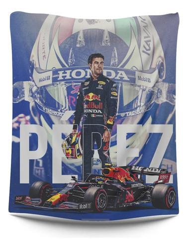 Cobija Frazada De Checo Perez, 150 X 100 Cm Prsonalizale | Envío gratis