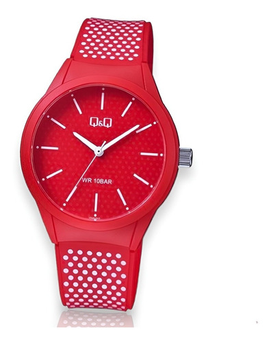 Reloj Original Para Mujer  Q&q Rojo Ideal Para Regalo 