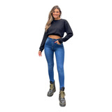Jeans Mujer Elastizados Tiro Medio Alto Talles 36 Al 54