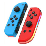 Kit Controle Joystick Joycon Rgb Com Led Nintendo Switch