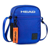 Morral Head Bandolera Cartera Urbana Unisex Cierres Vintage Color Azul 27013