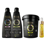 Kit Arvensis Cachos Shampoo Ativ Masc Crespo + Óleo Tec Oil