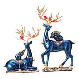Figuras De Renos, Estatuas De Ciervos, Ilustraciones Azul