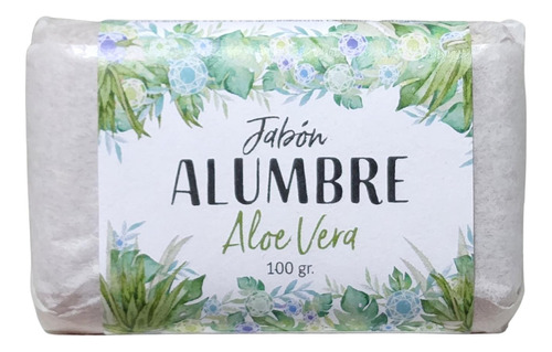 Jabón Alumbre Con Aloe Vera 100gr Rostro Y Cuerpo