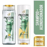 Pack Shampoo Pantene 400ml + Acondicionador 400ml Bambú