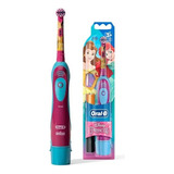 Escova Dental Elétrica Oral-b Disney Princesas + 2 Pilhas Aa