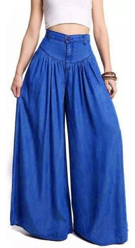 Pantalones Palazzo De Pierna Ancha Para Mujer Acampanado