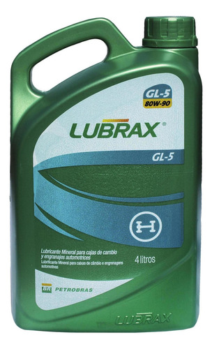 Aceite De Transmision Lubrax Gl-5 80w90 4 Lts