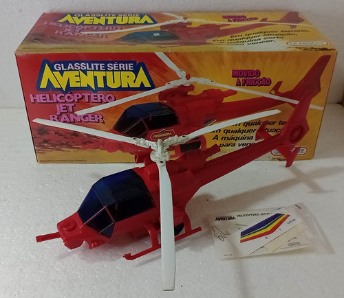 Brinquedo Antigo - Helicóptero Jet Ranger Glasslite