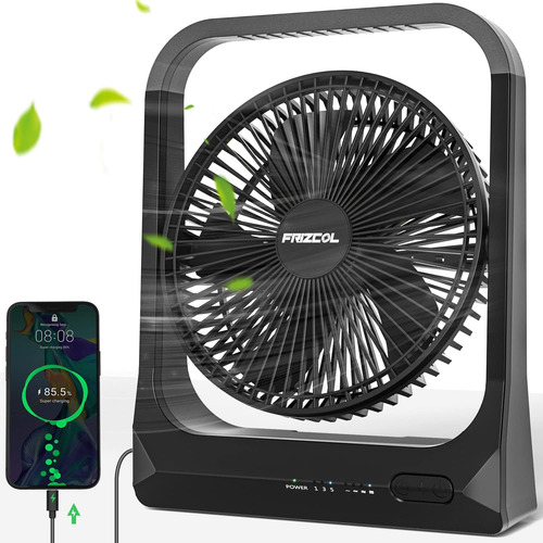 Frizcol Ventilador Portátil Recargable - Ventilador Con Bate