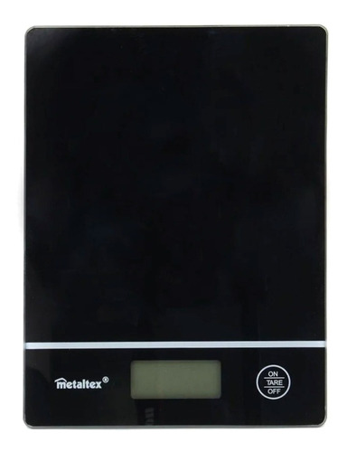 Bascula Digital Kilo 5kg Metaltex® Mod.259241 Capacidad Máxima 5 Kg Color Negro