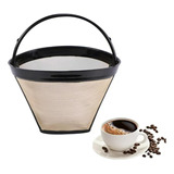 Filtro Cafetera Cafe Reutilizable Conico 6 A 12 Tazas 