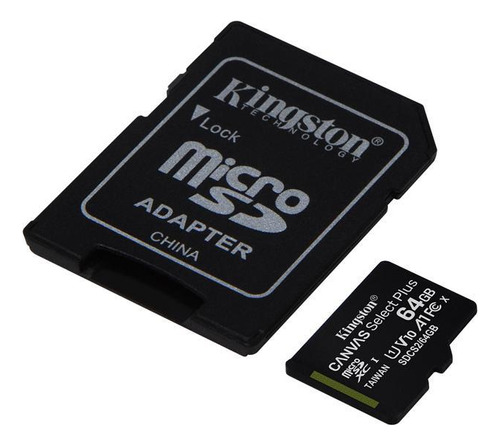 Kingston Micro Sd Canvas Select Plus 64gb Cl10 100mb