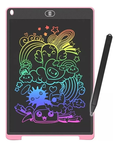 Pizarra Magica Tablet Infantil Lcd Digital 12 Para Dibujar Color Azul