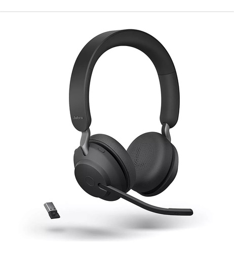 Fone De Ouvido Headset Jabra Evolve 2 65 Usb-a Ms Black Cor Preto Cor Da Luz Vermelho