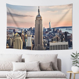 Adanti Empire State Building Print Tapestry Decorative Wall.