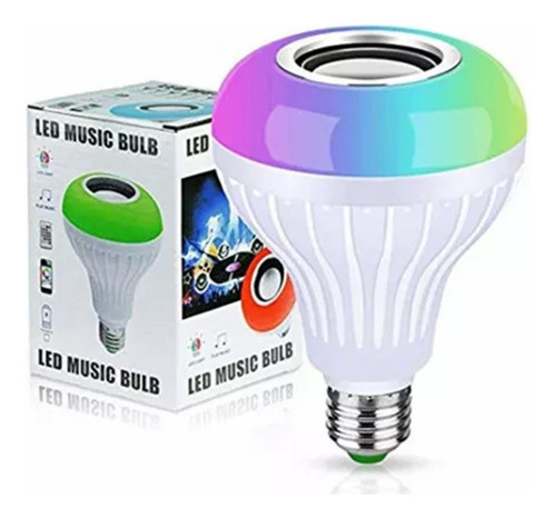 Ampolleta Inteligente Foco Bocina Bluetooth 12w Rgb Bombilla