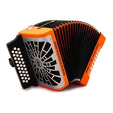  Acordeón Hohner Compadre Diatónico Fa Naranja A48451 Funda