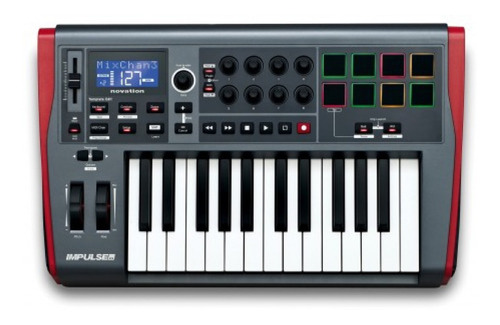 Controlador Impulse 25 Novation Usb Midi 25 Teclas