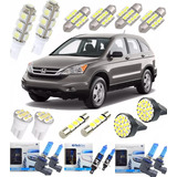 Kit Lâmpada Super Branca + Led Honda Crv 08 09 10 11 Techone