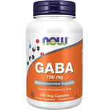 Gaba 750 Mg X 100 Cápsulas Veganas - Now Foods