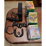 Xbox 360 Mas Kinect 2 Controles 1 Volante Mas De 60 Juegos