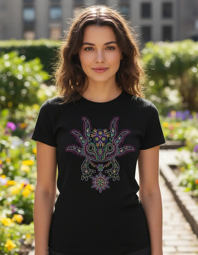 Playera Ajolote Huichol Aztlán Arte Mexicano | MercadoLibre