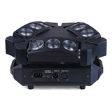 Cabeza Movil Robotica Led Araña Rgb 9x12 Watt Entrada Dmx