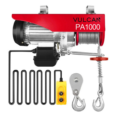 Polipasto Eléctrico 1000kg 30m Vulcan Cuerda Acero Control Remoto | Envío gratis