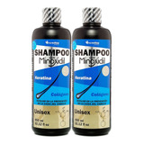 Kit 2 Shampoo Minoxidil Keratina Colageno Sin Sal - 950 Ml