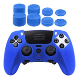 Silicón + Thumbs Pro Para Control Edge Ps5 Funda Protector