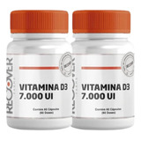 Kit 2 Vitamina D3 7.000ui - 60 Cápsulas Cada Frasco Sabor Natural