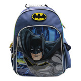 Mochila Escolar Cresko Batman Dc 16 Pulgadas Espalda Color Azul