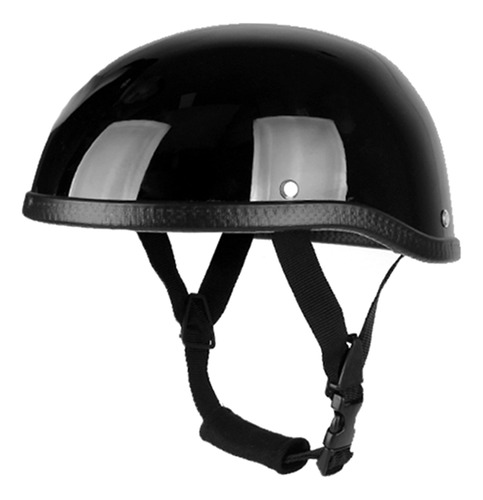 Medio Casco De Moto De Estilo Retro Abs+gorra De Plástico De