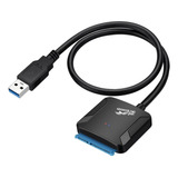 Kit Cabo Usb 3.0 X Sata Hd Externo  2,5  E 3,5 Ssd + Fonte