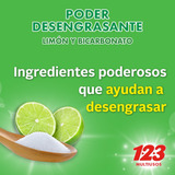 123 Detergente En Polvo Multiusos Bicarbonato Y Limon 800gr