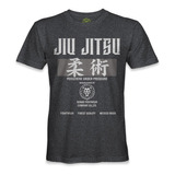 Playera Jiu Jitsu Qonan Fightwear Gris Mma Mod.06