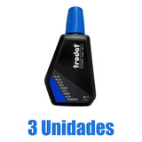 Tinta Trodat Para Tampon 7011 Azul 28ml - 3uni