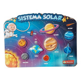 Quebra-cabeça Infantil Sistema Solar Brinquedo Educativo