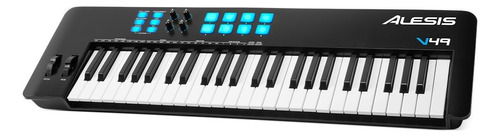 Alesis V49 Mkii Teclado Controlador 4 Knobs 8 Pads Midi Usb Color Negro